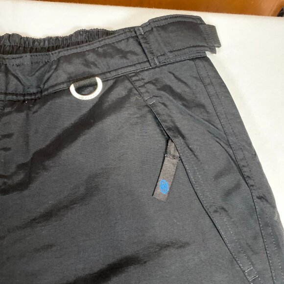 Slalom Insulated L Nylon Black Ski Pants - Picture 3 of 7